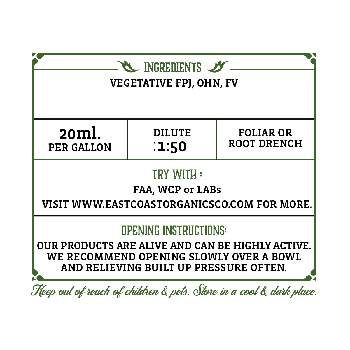 Veg Formula